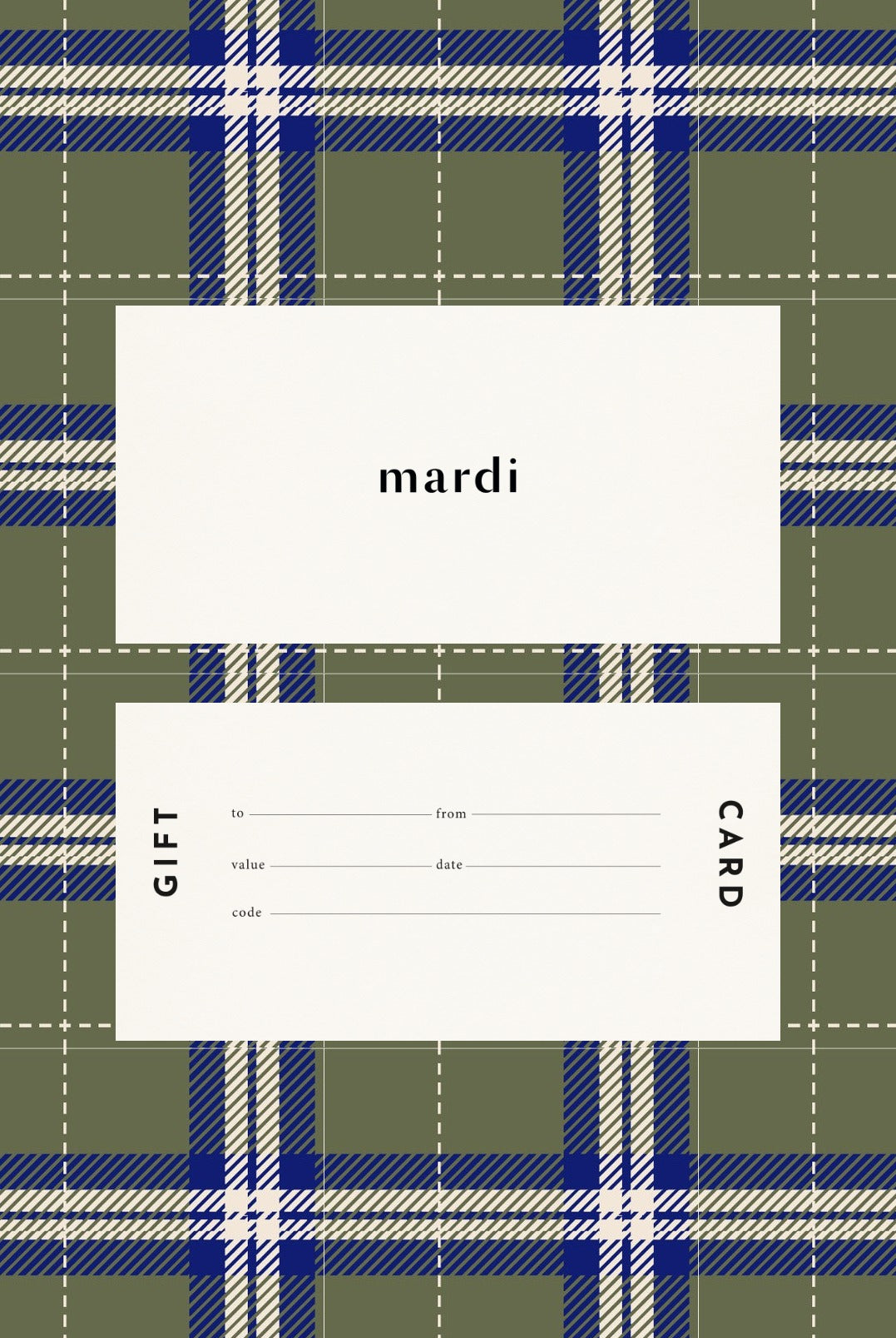 Carte cadeau digitale Mardi Editions