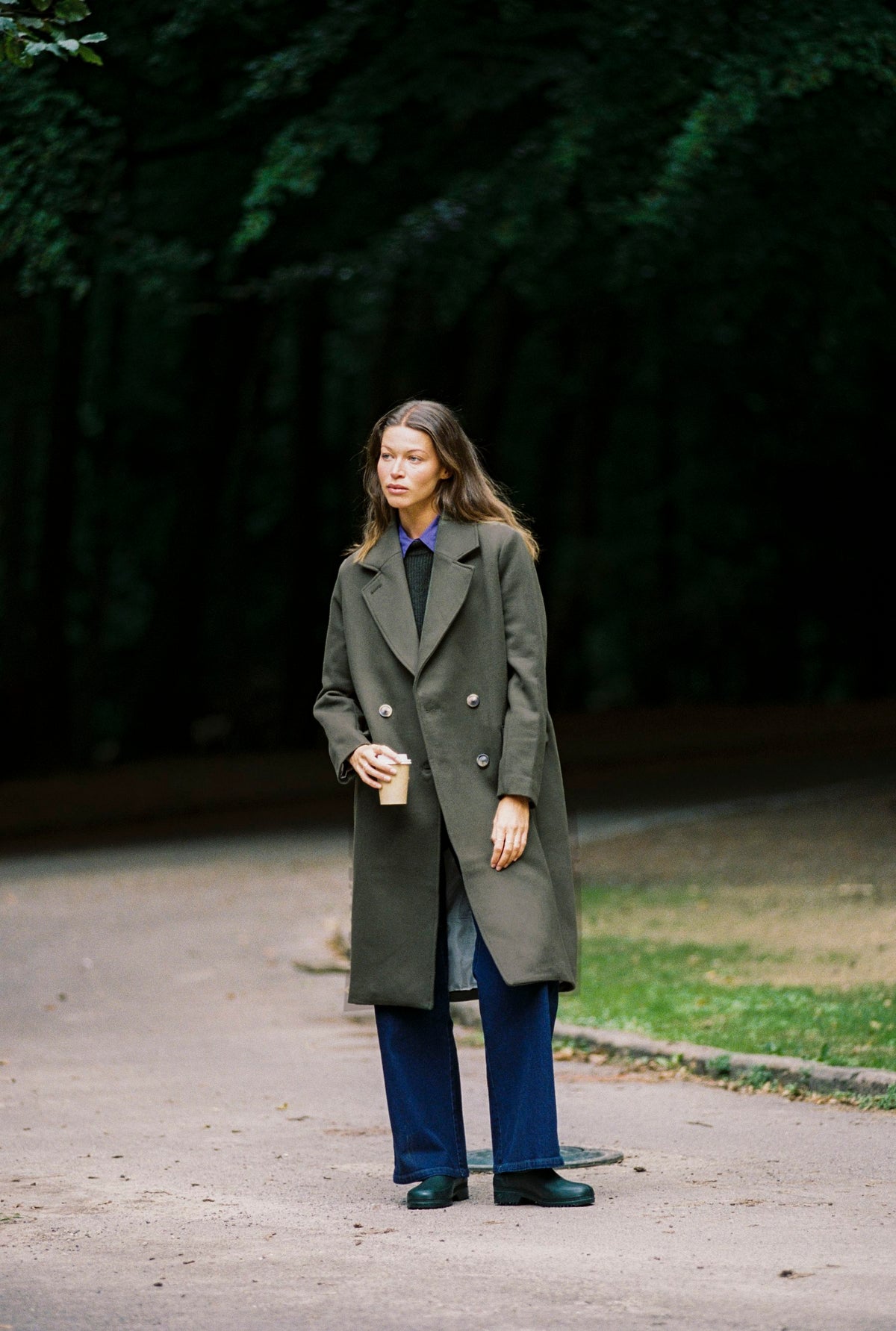 Manteau Claire kaki, Bois de la Cambre