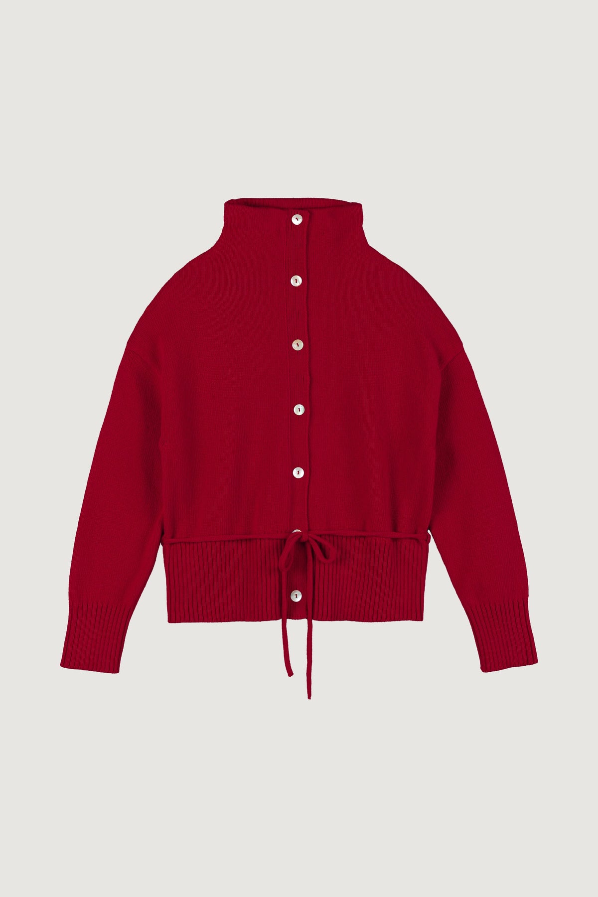 Cardigan Milo rouge, packshot