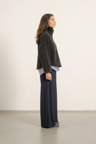 Sweat Simone en laine marron | Mardi Editions