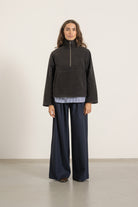 Sweat Simone en laine marron | Mardi Editions