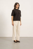 Pull Gaspard en laine et cachemire marron | Mardi Editions