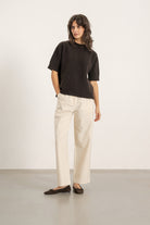 Pull Gaspard en laine et cachemire marron | Mardi Editions
